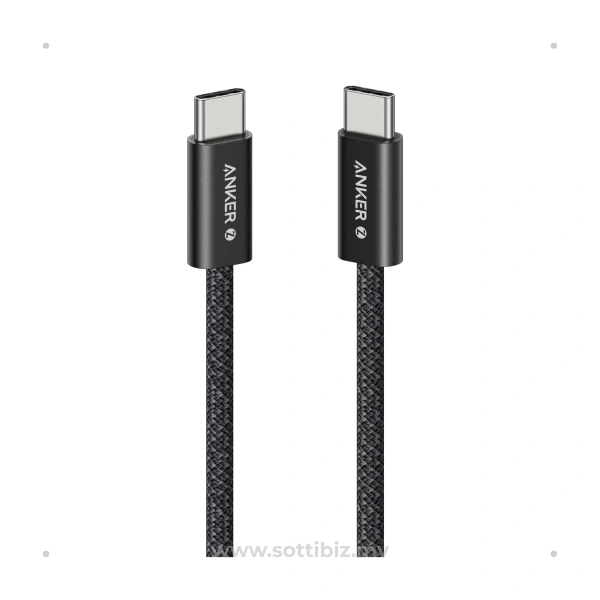 Anker Zolo USB C to USB C Cable  (240W) (Black, 3ft)