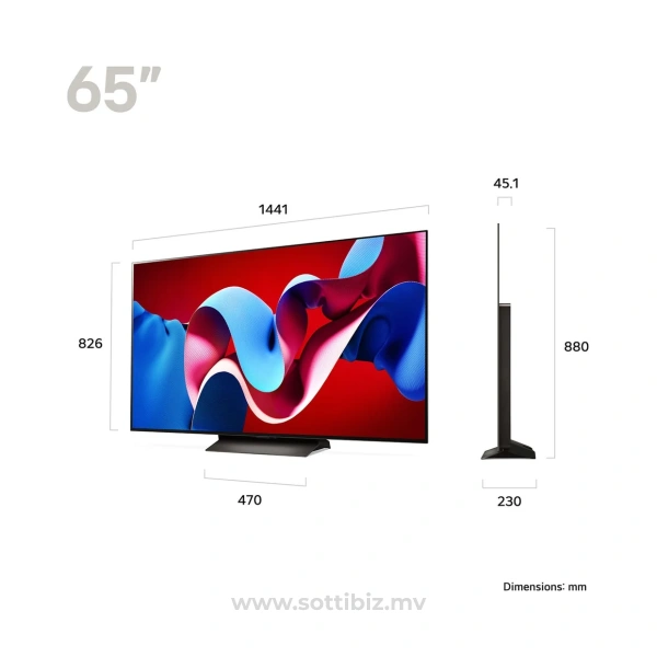 65 inch LG OLED evo AI C4 4K Smart TV 2024 - Image 5